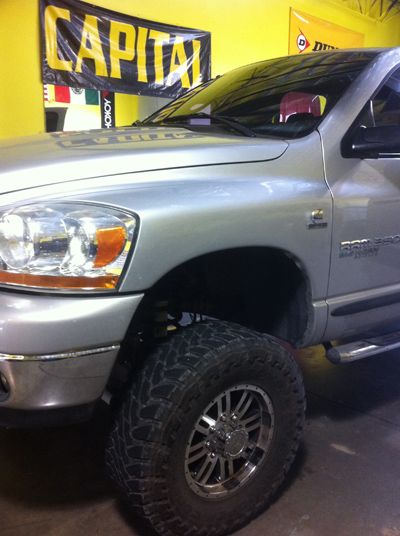 Sideview of a Dodge Ram Truck