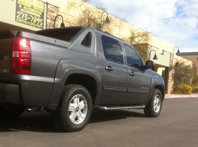 Backview of a Chevy Avalanche