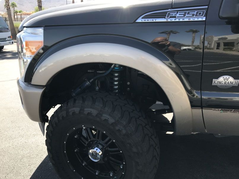 Ford-F350 With a Suspension Lift Kit